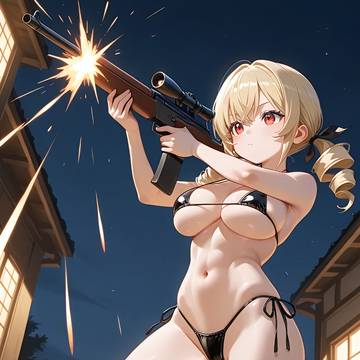 マイクロビキニ×ライフル