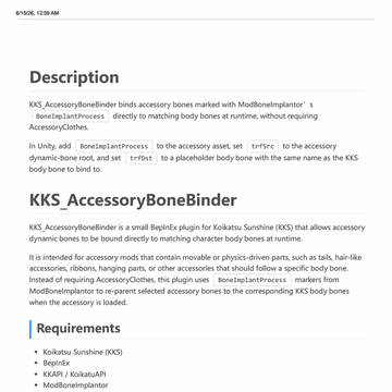 Plugin: AccessoryBoneBinder
