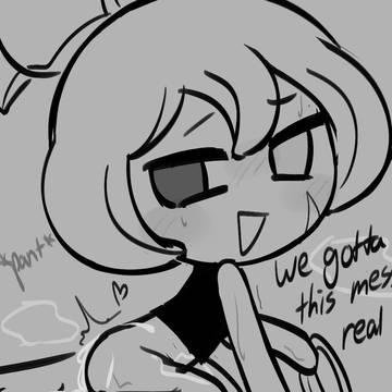 stringXcroi doodle(and a wip)