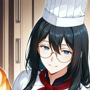 アヤメがパンを差し出している。受け取りますか?