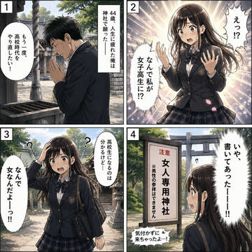 高校からやり直したいと願ったら、女子高生に
