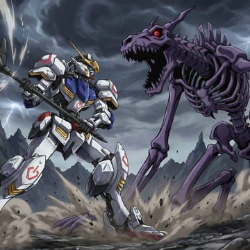 ガンダムバルバトス VS ジャガーノート