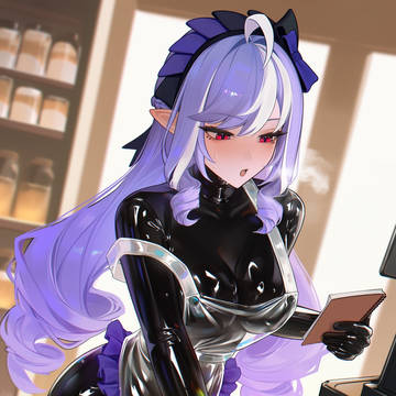 Vivian at a part-time job