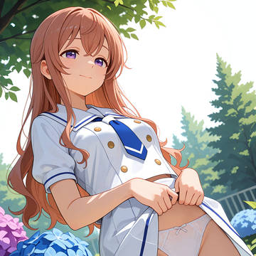 紫陽花とおパンツ