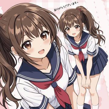 セーラー服×ポニーテールの欲張りセット
