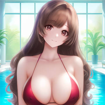 ビキニとニーソ、似合ってるかな？