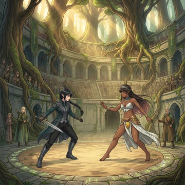 エルフ編③カーラ様対フルート！【健全無様AI遊】