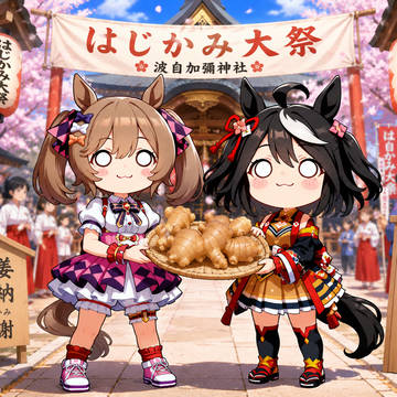お目々ぱっちりキタサン… 生姜の日…