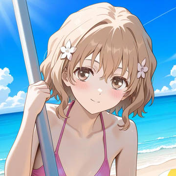 ビキニ水着を着た松前緒花