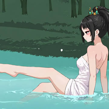 沙雕动画 女子抬腿