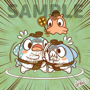 お互いにムギュッとなってまわしが取れない ちいさめ と じんべえ