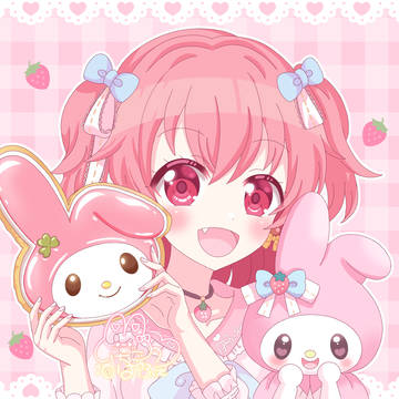 マイメロちゃんと愛莉ちゃん🍓💗