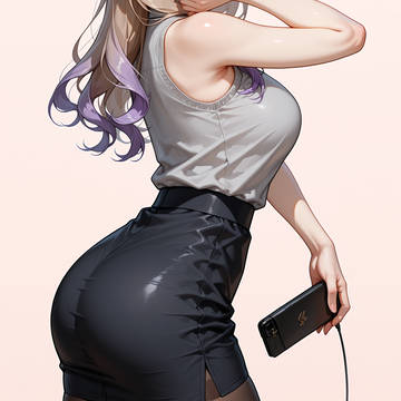 タイトスカート×黒スト