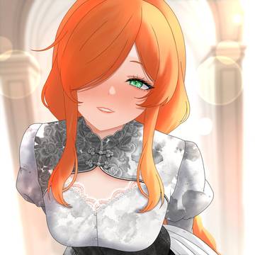 Flamme in Chinese outfit