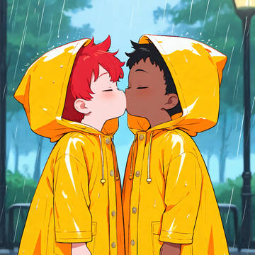 Love in the rain 🌧