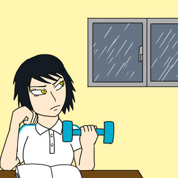 【学球】勤勉筋トレ雨の日に