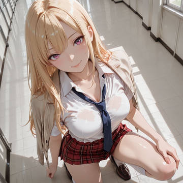 お昼休みのギャル