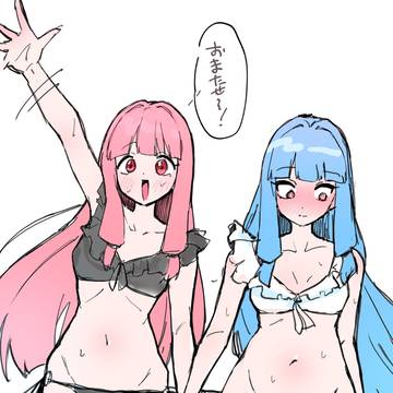 暑いから水着姉妹