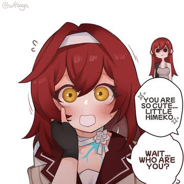 Little Himeko so cute~♥️😆