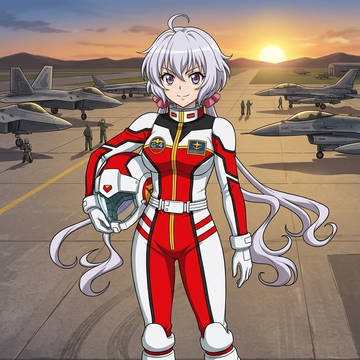 連邦軍オーガスタ研究所パイロットの雪音クリス