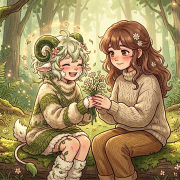 植物羊、憩いの場