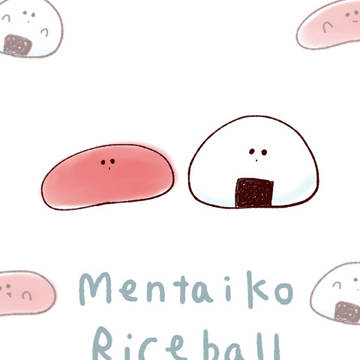 めんたいこ おにぎり ホワイト ブルー