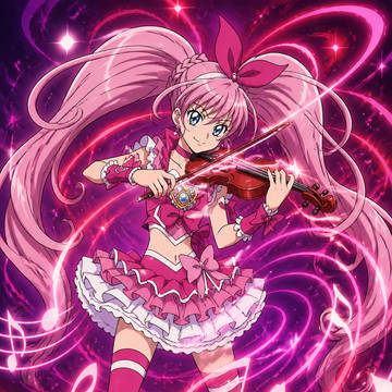 キュアメロディのオリジナル技「メロディウェーブ」