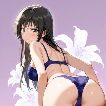 脱ぎ脱ぎストッキングから輝くお尻【ToLOVEる】