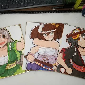 頒布予定だった色紙たち