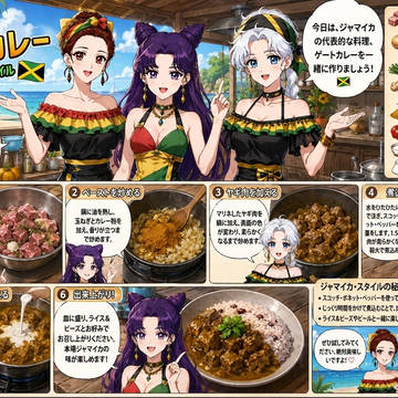 [JP/EN]あやかしの四姉妹:ヤギカレー