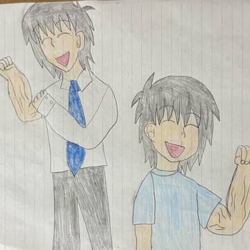 pixivのお題に筋肉とあって描かずにはいられなかった!!!