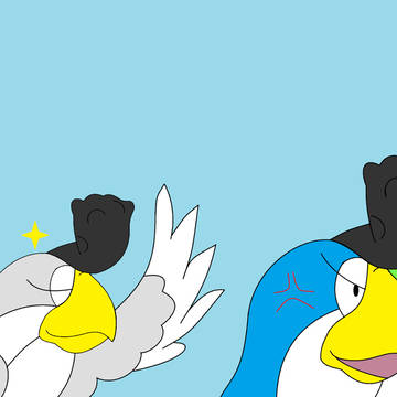 イキリンコ達の仲裁をするペラップ