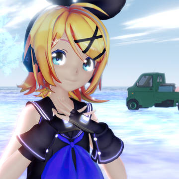 【MMD】鏡音リン「ブループラネット」