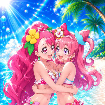 仲良し✨️🩷キュアグレース&キュアプレシャス🩷