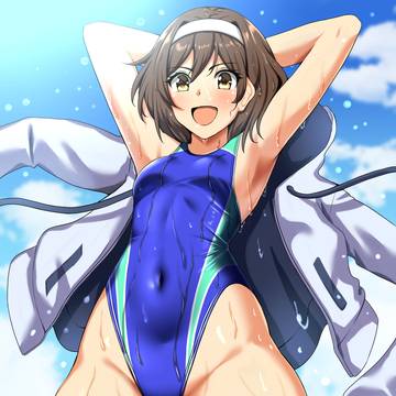 【skeb】競泳水着な谷風【コミッション】