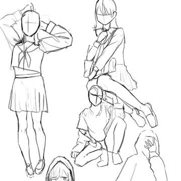 Anatomy Gesture Drawing Day15