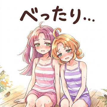 2人は熱中症注意報