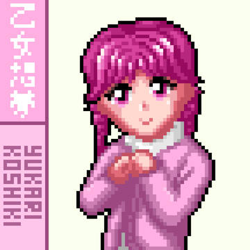CDジャケット風ドット絵【乙女想夢】