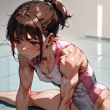 体操女子のハードな柔軟