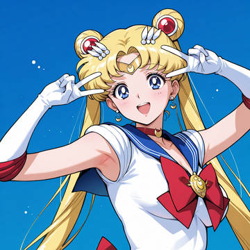 ダブルピースムーン🌙