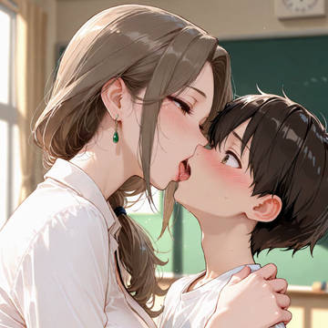 憧れの先生からベロキスご褒美♡