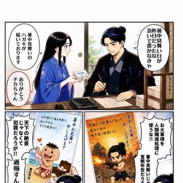 オールキャラから暑中見舞い