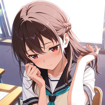 一人想い悩む…