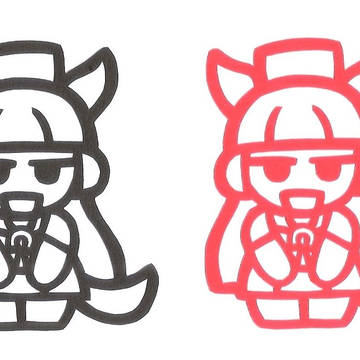 切り絵『ゴールドシップ』