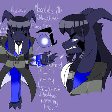 Negatale AU: Asriel Dreemurr ref