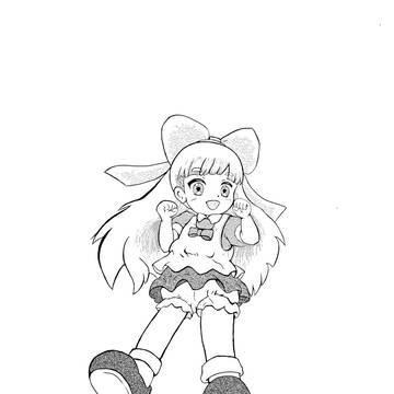 女の子の絵