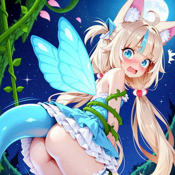 Smol fairy Saba tangled up