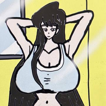 トレーニング中の古見硝子❤️💪❤️