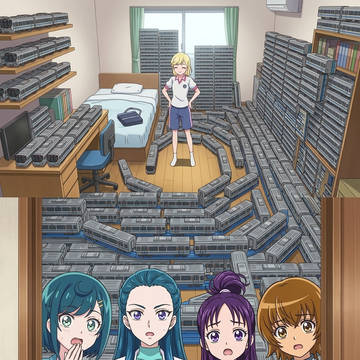 星川みつき プラレールをびっしり並べている 26年6月16日