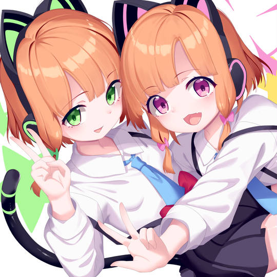 ミドリとモモイ